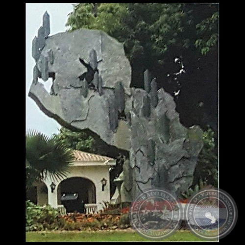 MAPA DEL PARAGUAY - Escultura de Hermann Guggiari
